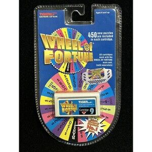 Vintage Wheel Of Fortune Handheld Video Game Cartridge #9 Tiger Sealed B2